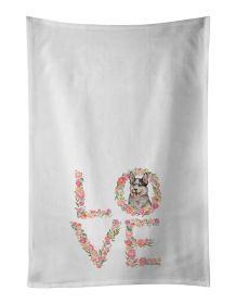 NEW Australian Cattle Dog #2 Love Kitchen Towel Set of 2 White Dish Towels Decorative Bathroom Hand towel for Hand, Face, Hair, Yoga, Tea, Dishcl