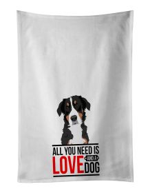 NEW Bernese Mountain Dog Puppy #2 Kitchen Towel Set of 2 White Dish Towels Decorative Bathroom Hand towel for Hand, Face, Hair, Yoga, Tea, Dishcl