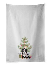 NEW Bernese Mountain Dog Puppy #1 Christmas Kitchen Towel Set of 2 White Dish Towels Decorative Bathroom Hand towel for Hand, Face, Hair, Yoga, T
